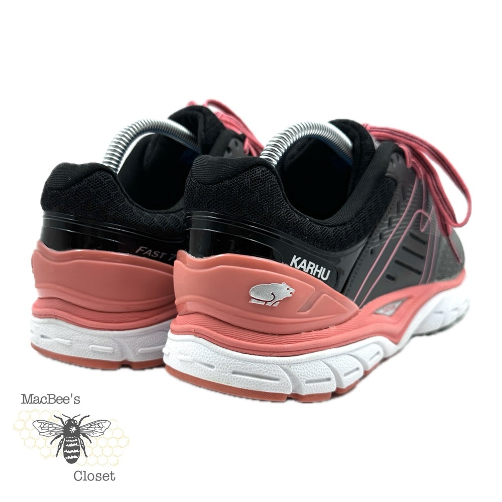 KARHU Fast 7 MRE Womens Running Athletic Shoes Black Gray Coral Size 10.5 - Picture 10 of 16